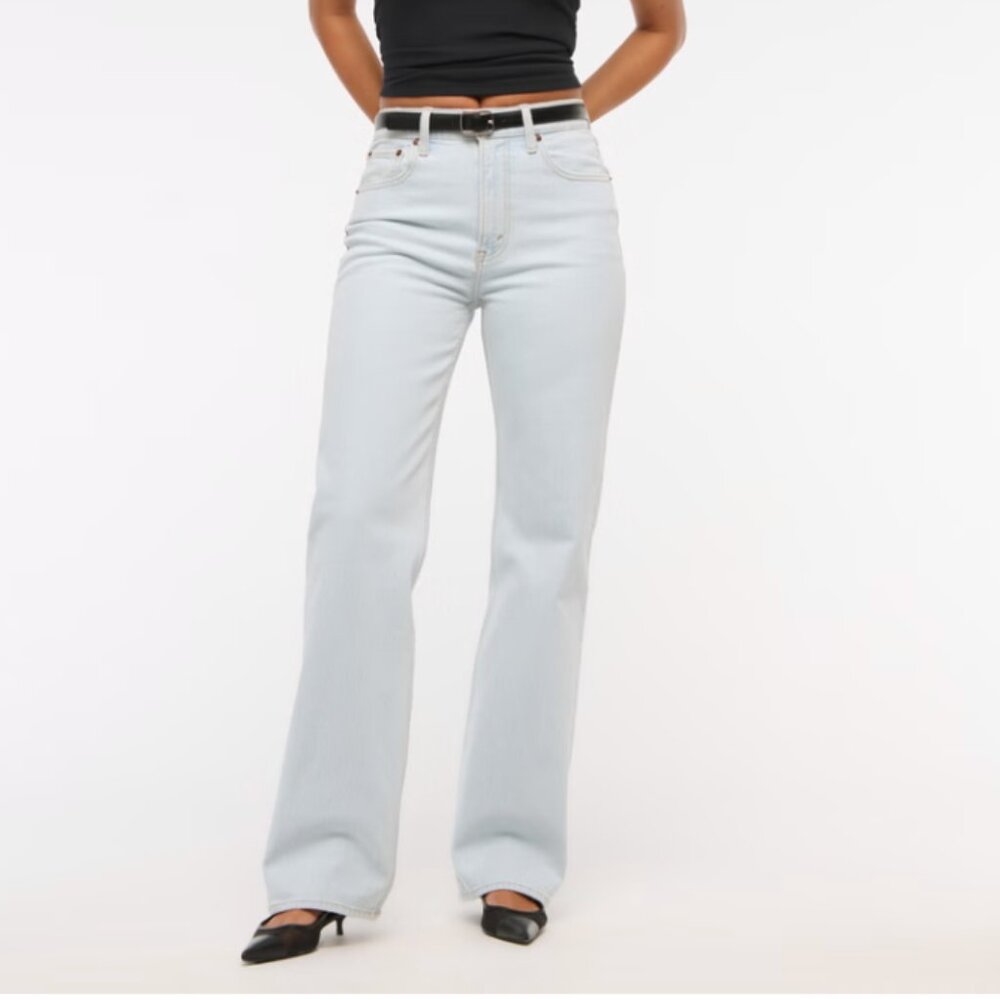 Abercrombie & Fitch High Rise 90s Relaxed Jean LIKE NEW! 26L